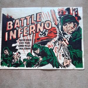 1950s Original Quad Film Poster Battle Inferno