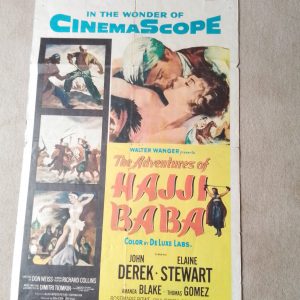 1954 Original Film Poster The Adventures of Hajji Baba