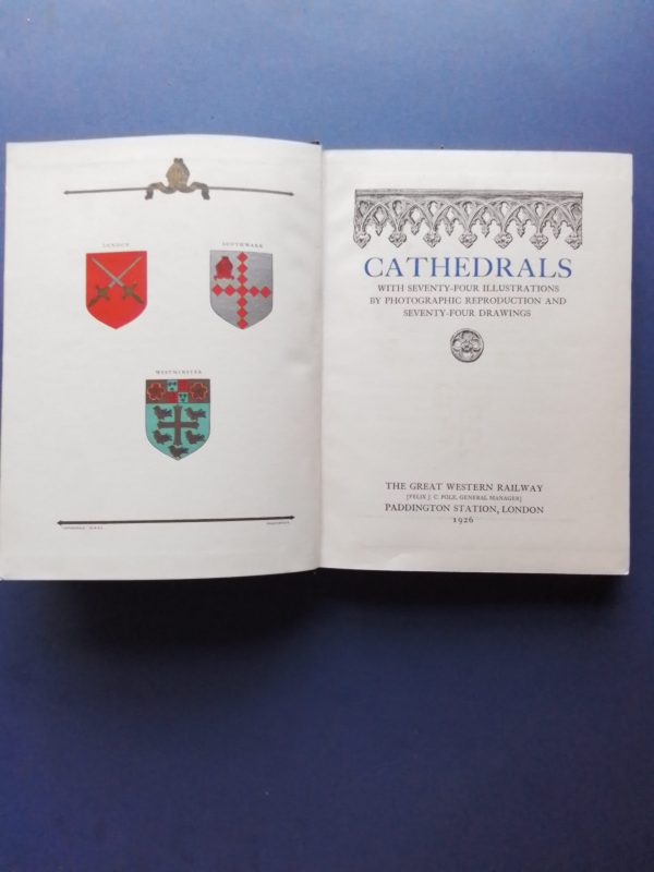 1926 Book Cathedrals The Great Western Railway Book - Image 3