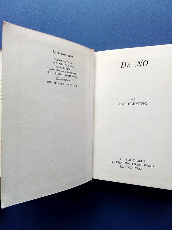 1959 James Bond Dr No Book Book Club Edition