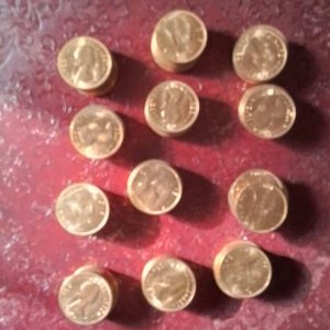 120 Mint 1967 Old English Cooper Pennies