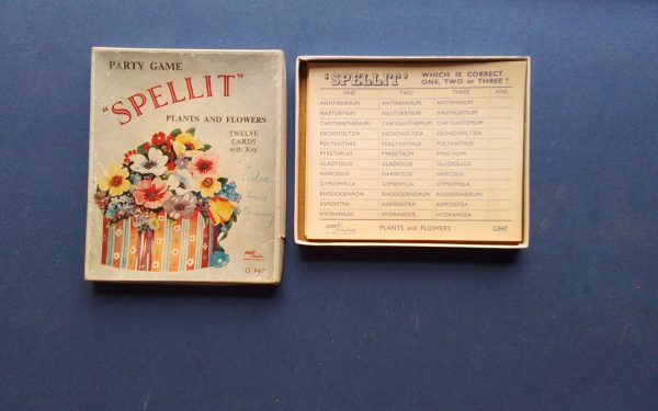 1930s Original Party Game Spell It Plants And Flowers - Image 2