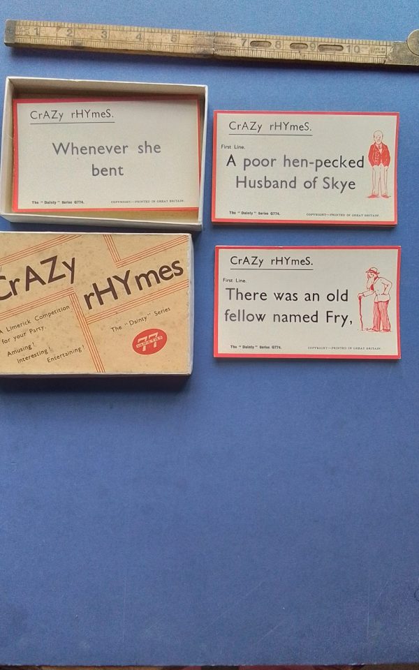 1940s VINTAGE Game Crazy Rhymes - Image 2