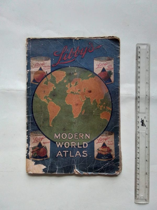 1927 original Libbys Food World Atlas