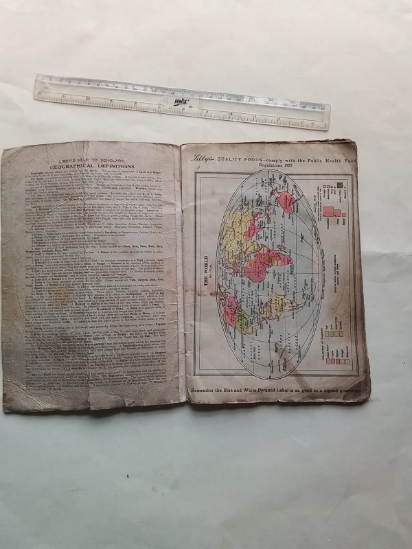 1927 original Libbys Food World Atlas